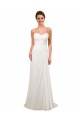 Discount Sweetheart Neckline Chiffon Wedding Dress with Criss-Cross Ruched Bodice