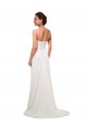 Discount Sweetheart Neckline Chiffon Wedding Dress with Criss-Cross Ruched Bodice