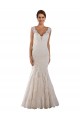 Discount V-Neck Mermaid Vintage Lace Wedding Dress