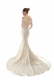 Discount Long Sleeves Off the Shoulder Trumpet Lace Wedding Dress