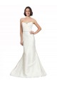 Discount Trumpet Satin Wedding Dress with Sweetheart Lace Bodice
