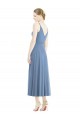 Discount Short Tea Length Chiffon Bridesmaid Dress