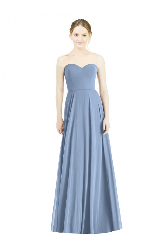 Discount Strapless Sweetheart Chiffon Bridesmaid Dress