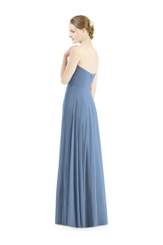 Discount Strapless Sweetheart Chiffon Bridesmaid Dress