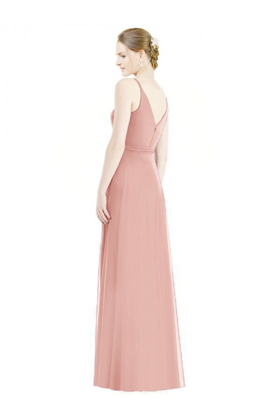 Discount Romantic Full length Long Chiffon Bridesmaid Dress