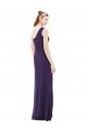Discount Draped One Shoulder Full Length Chiffon Bridesmaid Dress