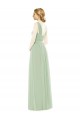 Discount Sleeveless Chiffon Long Bridesmaid Dress with Shoulder Straps