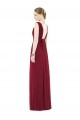 Discount Low Square Back Sleeveless Shirred Skirt Bridesmaid Dress
