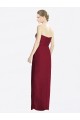 Discount Strapless Sweetheart Long Chiffon Bridesmaid Dress