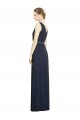 Discount Full-Length V-Neck Lux Chiffon Bridesmaid Dress with V-Back