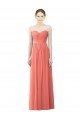 Discount Draped Sweetheart Strapless Chiffon Bridesmaid Dress