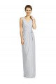 Discount Draped V-Neck Cocktail Length Chiffon Bridesmaid Dress