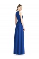 Discount Draped Keyhole Long Chiffon Bridesmaid Dress