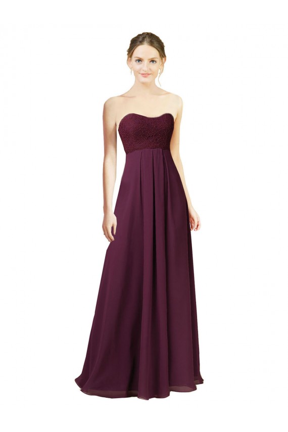 Discount Dreamy Lace Over Chiffon Bridesmaid Dress
