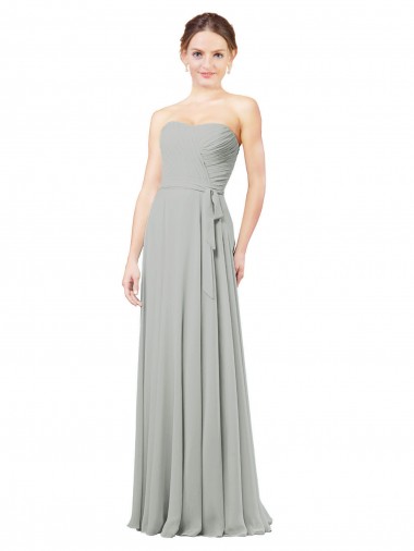 Discount Delicately Draped Chiffon Bridesmaid Dress