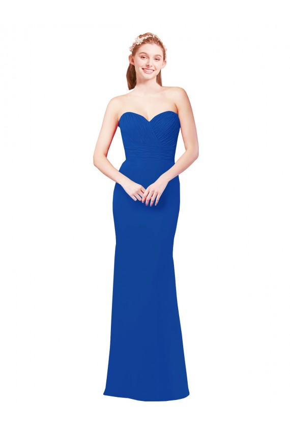 Discount Elegant Chiffon Bridesmaid Dress with Matching Tie