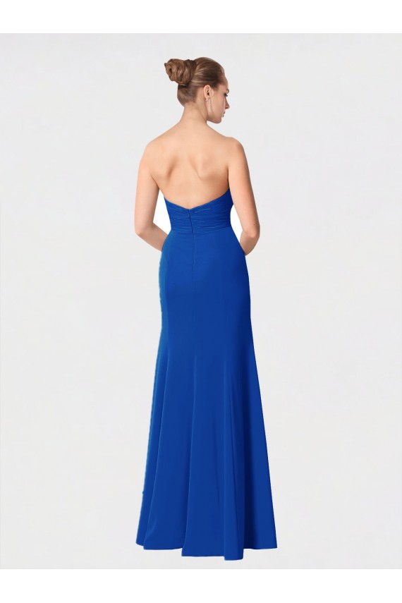 Discount Full Length Sweetheart Chiffon Bridesmaid Dress with Ruched Bodice