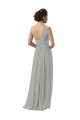 Discount Ruffled One Shoulder Floor Length Long Chiffon Bridesmaid Dress