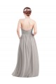 Discount Halter High Neck Long Chiffon Bridesmaid Dress with Open Back