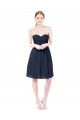 Discount Sweetheart Cocktail Knee Length Chiffon Cocktail Bridesmaid Dress Open Back