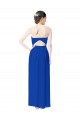 Discount Strapless Sweetheart Keyhole Back Long Chiffon Bridesmaid Dress