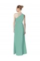 Discount Long Chiffon One Shoulder Full Length Bridesmaid Dress
