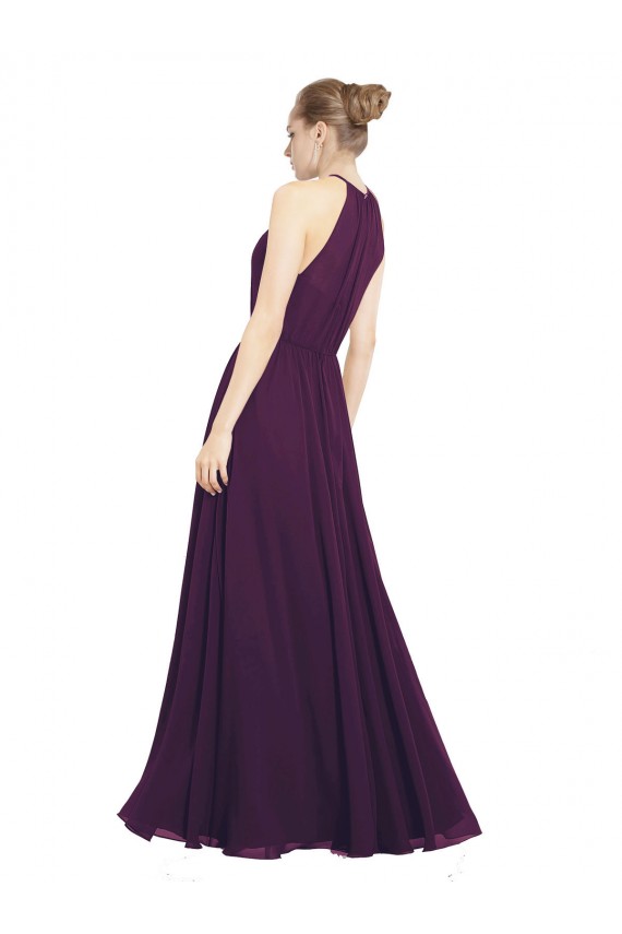 Discount Elegant Chiffon Bridesmaids Dress with Softly Draped Bodice