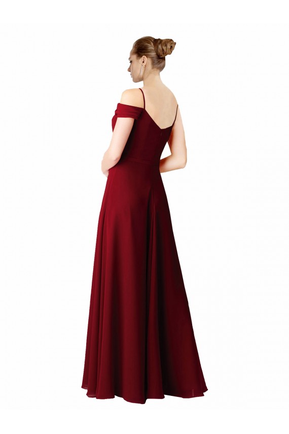 Discount Chiffon with Beaded Embroidery Bridesmaid Dress