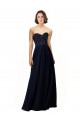 Discount Long Chiffon Sweetheart Neckline Bridesmaid Dress with Beading