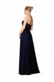 Discount Long Chiffon Sweetheart Neckline Bridesmaid Dress with Beading