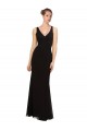 Discount Open V-Back Chiffon Bridesmaids Dress with V-Neckine