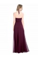 Discount Full Length Chiffon Bridesmaid Dress with Halter Top
