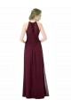 Discount Full Length Chiffon Sweetheart Bridesmaid Dress with An Illlusion Overlay