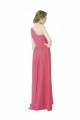 Discount One Shoulder Chiffon Bridesmaid Dress with Asymmetrical Ruched Bodice