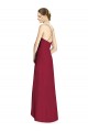 Discount Draped V-Neck High Low Chiffon Bridesmaid Dress