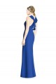 Discount Criss Cross Low Back Halter Chiffon Bridesmaid Dress