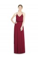 Discount Full Length V-Neck A-Line Chiffon Boho Bridesmaid Dress