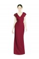 Discount V-Neck V-Back Long Chiffon Bridesmaid Dress