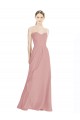 Discount Daped A-Line Chiffon Bridesmaid Dress with Pleated Sweetheart Bodice