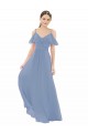 Discount Pleated One Shoulder A-Line Chiffon Bridesmaid Dress