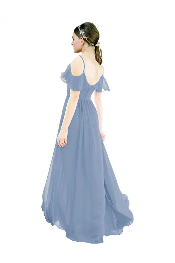 Discount Pleated One Shoulder A-Line Chiffon Bridesmaid Dress