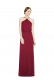 Discount Sleek Halter Neck A-Line Chiffon Bridesmaid Dress