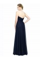 Discount Strapless Sweetheart Long Chiffon Bridesmaid Dress Low Back