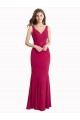 Discount V-Neck Mermaid Chiffon Bridesmaid Dress / Prom Dress with V-Back and Belt
