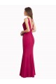 Discount V-Neck Mermaid Chiffon Bridesmaid Dress / Prom Dress with V-Back and Belt
