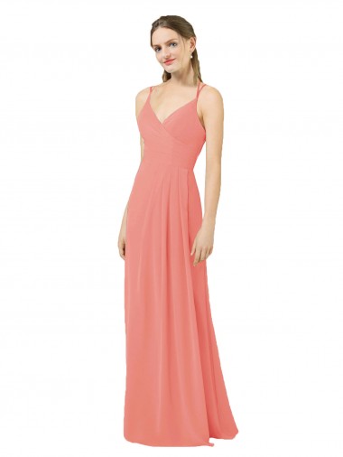Discount Flirty Chiffon Bridesmaid Dress with Modern Back Detail