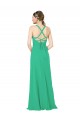 Discount Classic Chiffon Bridesmaid Dress with Lace-Up Back
