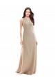 Discount Elegant Bridesmaid with High Neckline and Illusion V-Neck