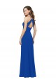 Discount Chiffon Bridesmaid Dress with Deep V-Neck and Spaghetti Straps