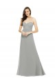 Discount Chiffon Bridesmaid Dress with Sweetheart Neckline and Adjustable Straps